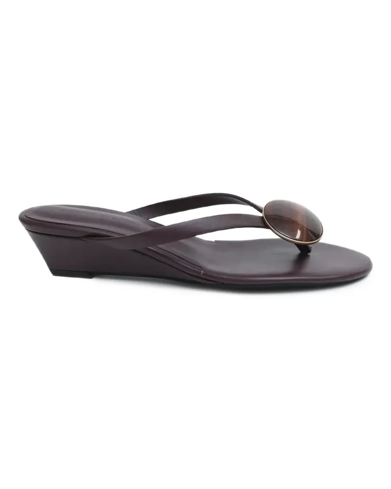 Christopher Esber Aura Wedge-Sandalen mit Quarz - Braun Braun
