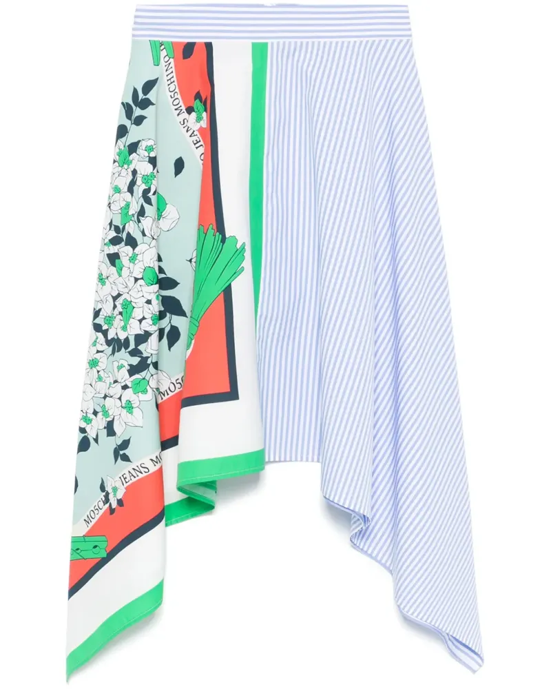 Moschino Minirock mit Print-Mix - Blau Blau