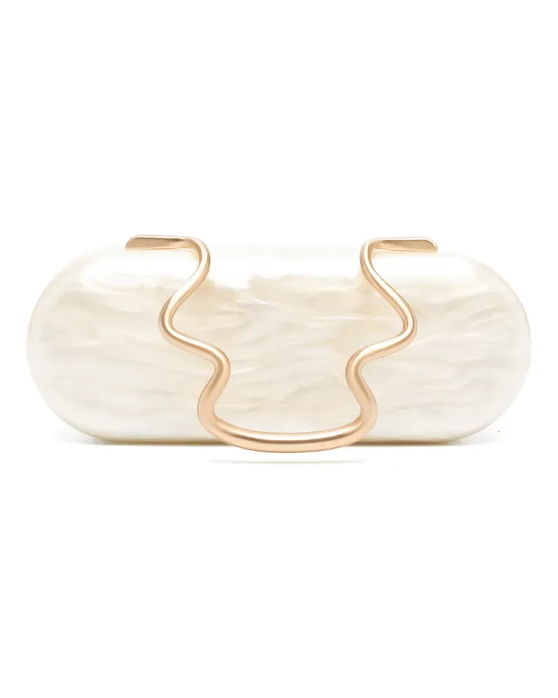Cult Gaia Ilaria Clutch mit marmoriertem Effekt - Nude Nude