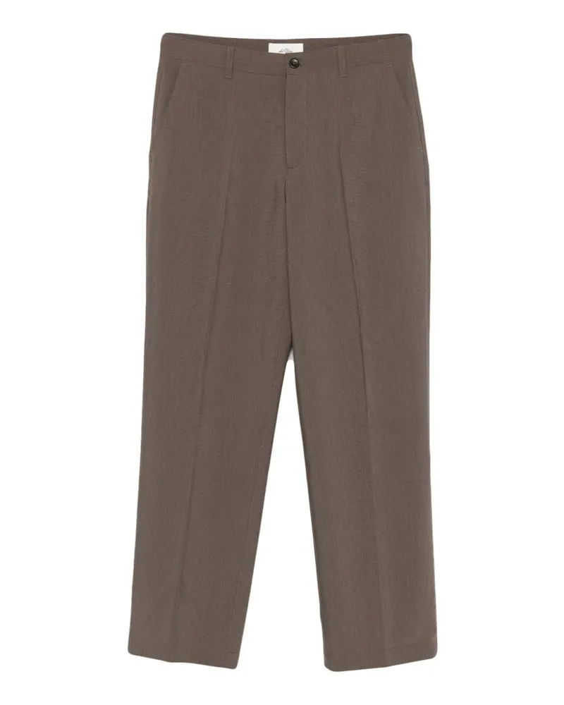 LES DEUX Gerade Hose mit Bügelfalten - Braun Braun