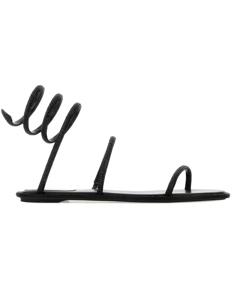 René Caovilla embellished sandals - Schwarz Schwarz