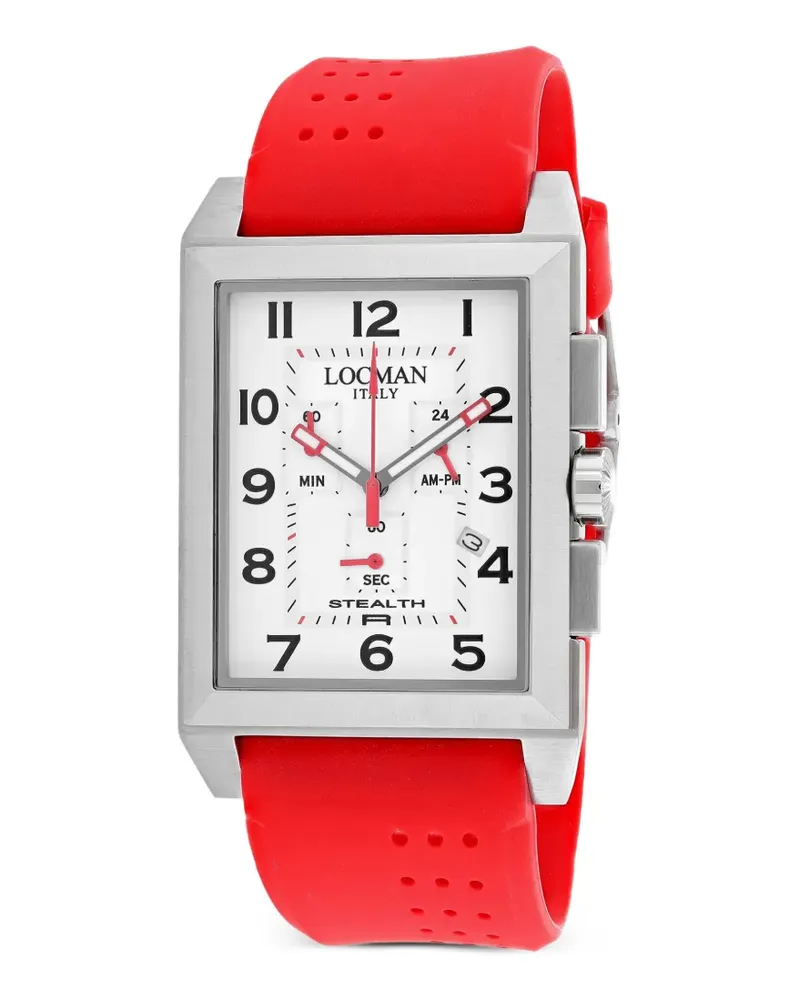 Locman Stealth Armbanduhr aus Titan 36mm - White White