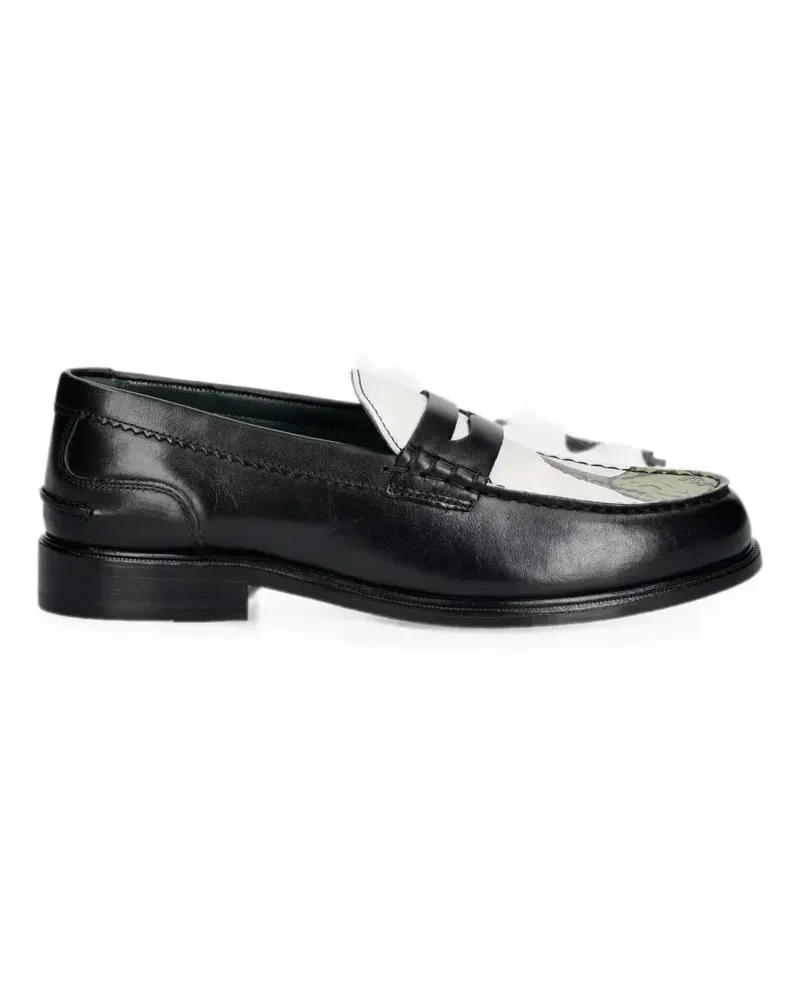 Clarks Craftmaster graphic-print leather loafers - Schwarz Schwarz