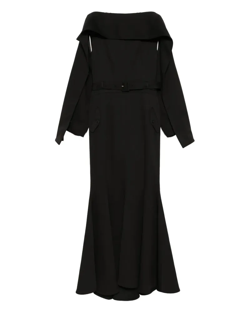 Rokh Langärmeliges Kleid - Schwarz Schwarz