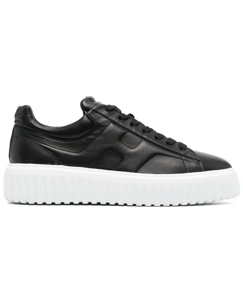 Hogan Sneakers mit H-Streifen - Schwarz Schwarz