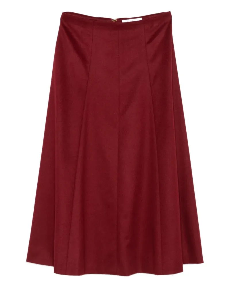 Max Mara panelled wool skirt - Rot Rot