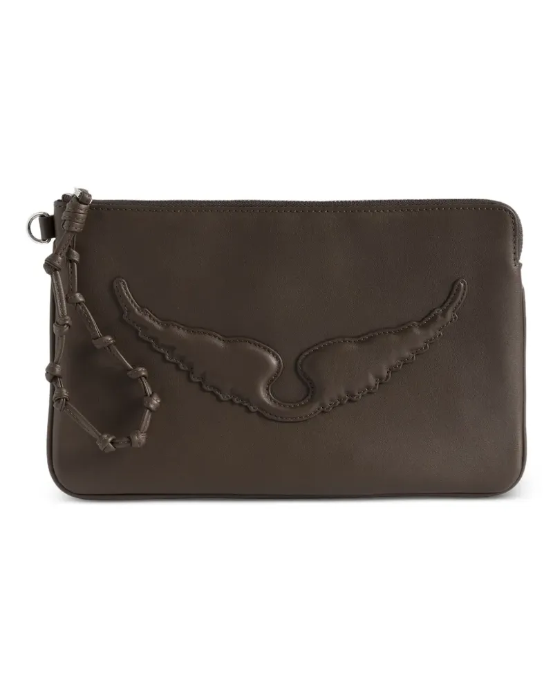 Zadig & Voltaire Angel clutch bag - Braun Braun
