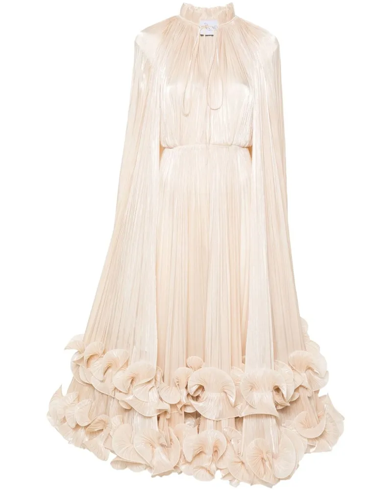 Ana Radu Maxikleid mit Rüschen - Nude Nude