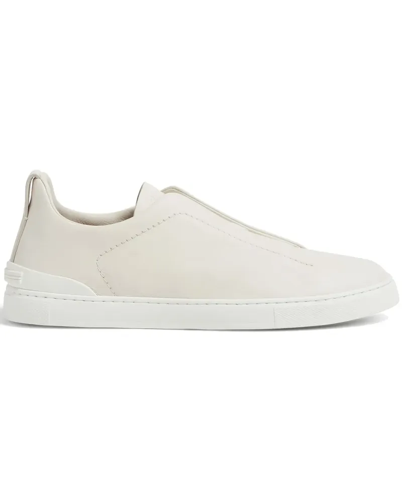 Ermenegildo Zegna Triple Stitch Secondskin Sneakers - Weiß Weiß
