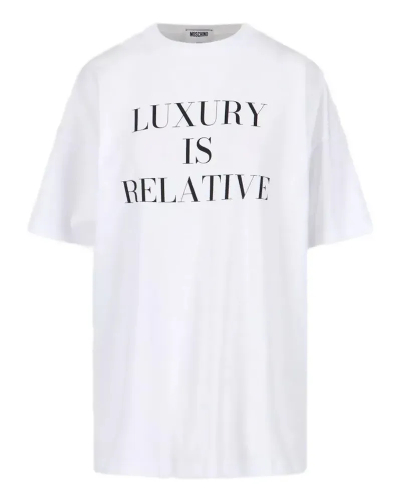 Moschino Klassisches T-Shirt - Weiß Weiß