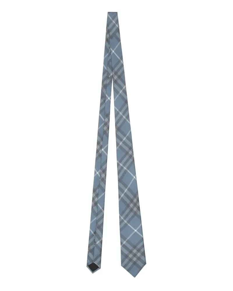 Burberry Karierte Krawatte - Blau Blau