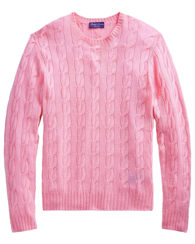 Ralph Lauren Kaschmirpullover mit Zopfmuster - Rosa Rosa