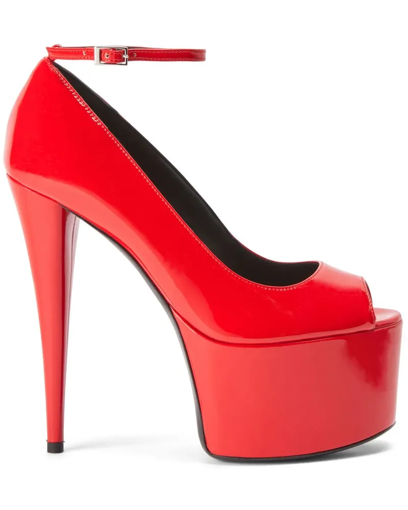 Giuseppe Zanotti GZ Aida Plateau-Pumps 150mm - Rot Rot