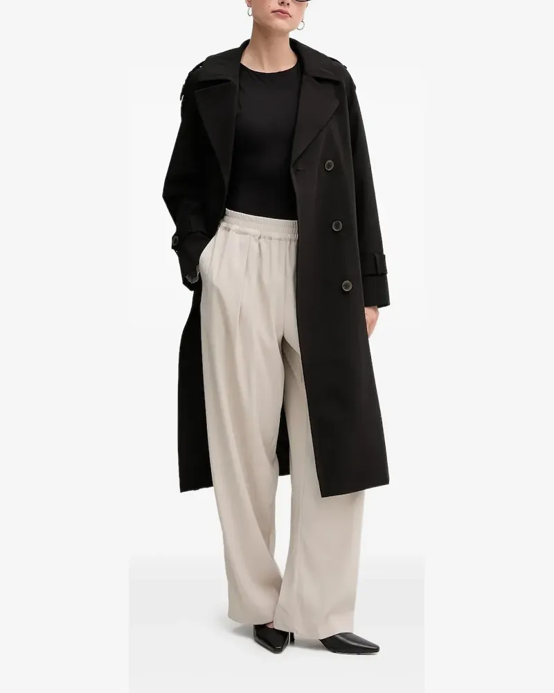 DKNY Trenchcoat mit Gürtel - Schwarz Schwarz