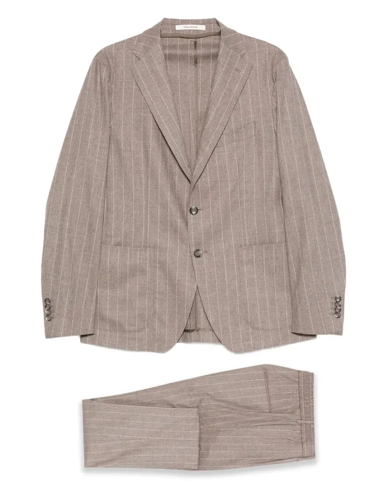 Tagliatore Dakar striped suit - Nude Nude