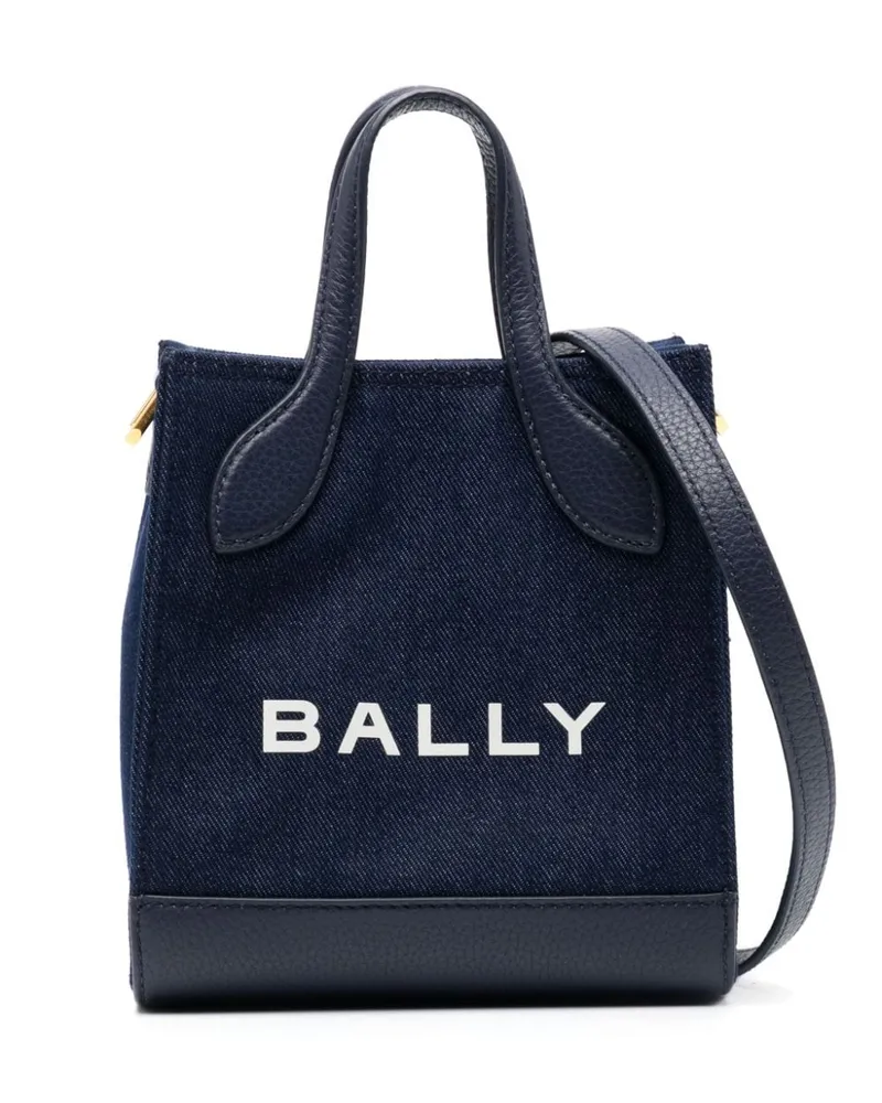 Bally Jeans-Shopper mit Logo-Print - Blau Blau