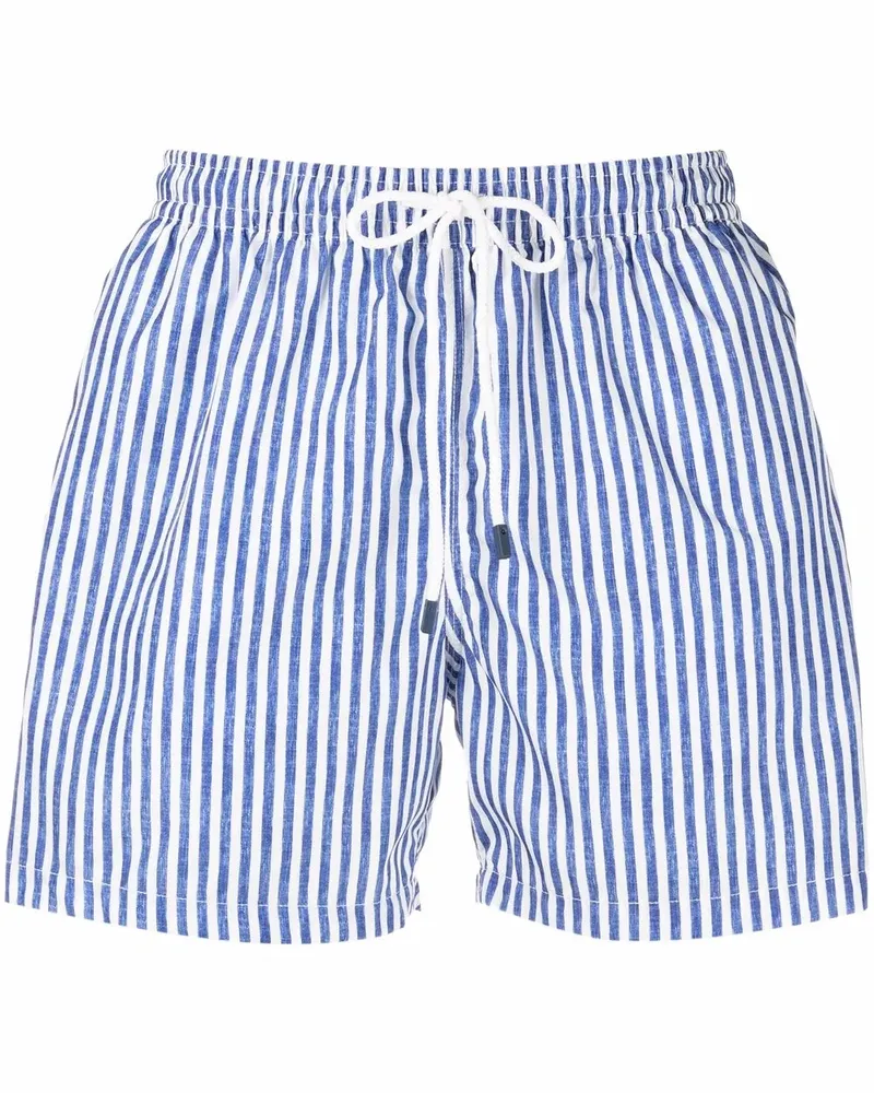 Fedeli Gestreifte Badeshorts - Weiß Weiß