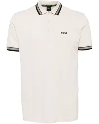 HUGO BOSS Poloshirt mit Logo-Stickerei Nude