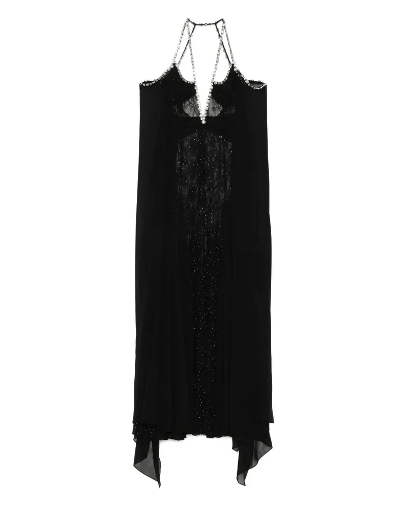 NISSA Verziertes Neckholder-Kleid - Schwarz Schwarz
