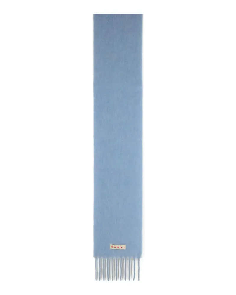 Marni Schal mit Fransensaum - Blau Blau