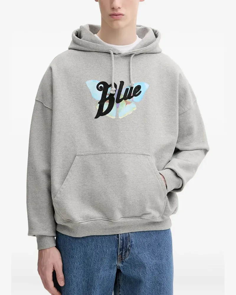 BLUEMARBLE Sweatshirt mit Schmetterling-Print - Grau Grau