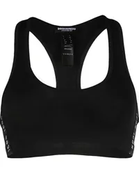 Dsquared2 Sport-BH mit Logo-Print Schwarz