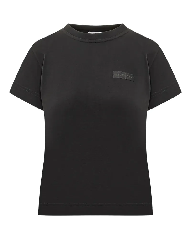 Givenchy T-Shirt mit Logo-Patch - Schwarz Schwarz