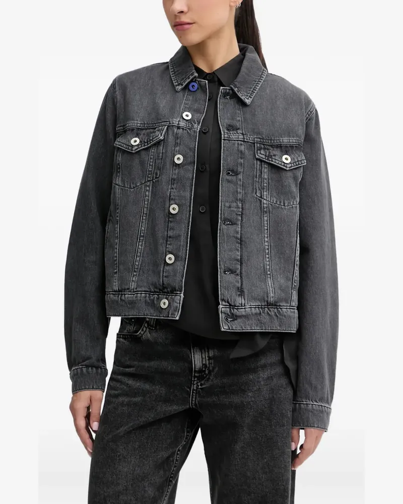 Karl Lagerfeld denim button jacket - Grau Grau