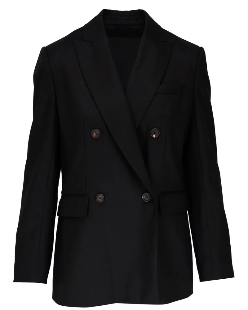 Brunello Cucinelli Blazer aus Woll-Kaschmirgemisch - Schwarz Schwarz