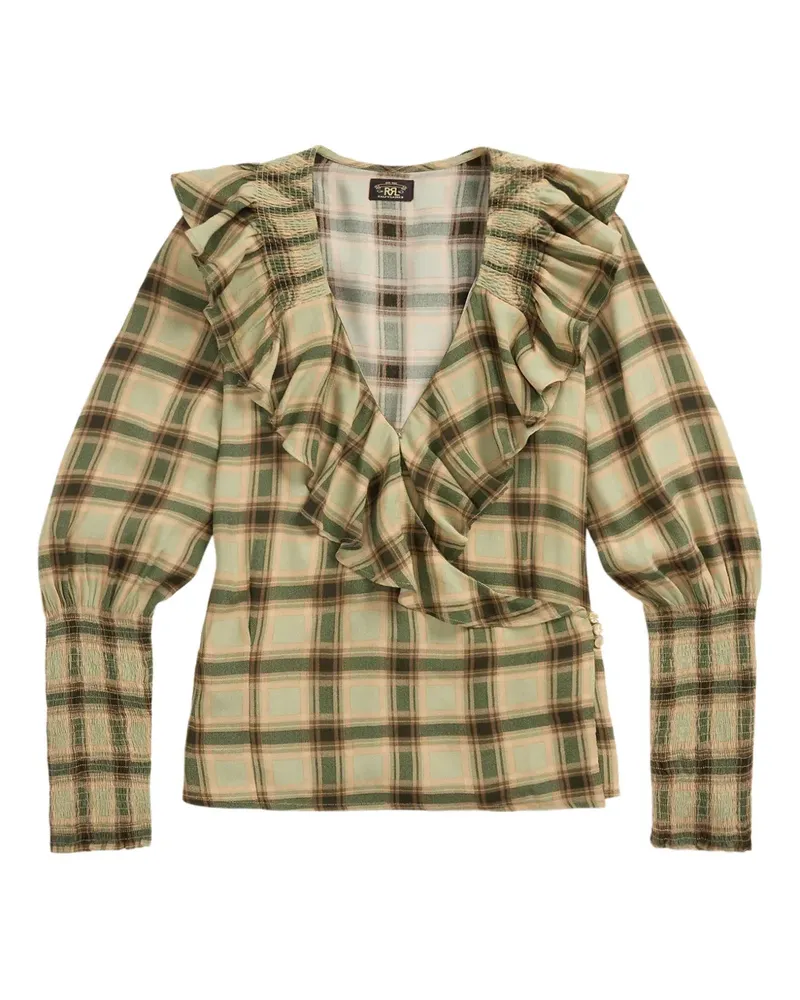 Ralph Lauren Karierte Bluse - Grün Grün