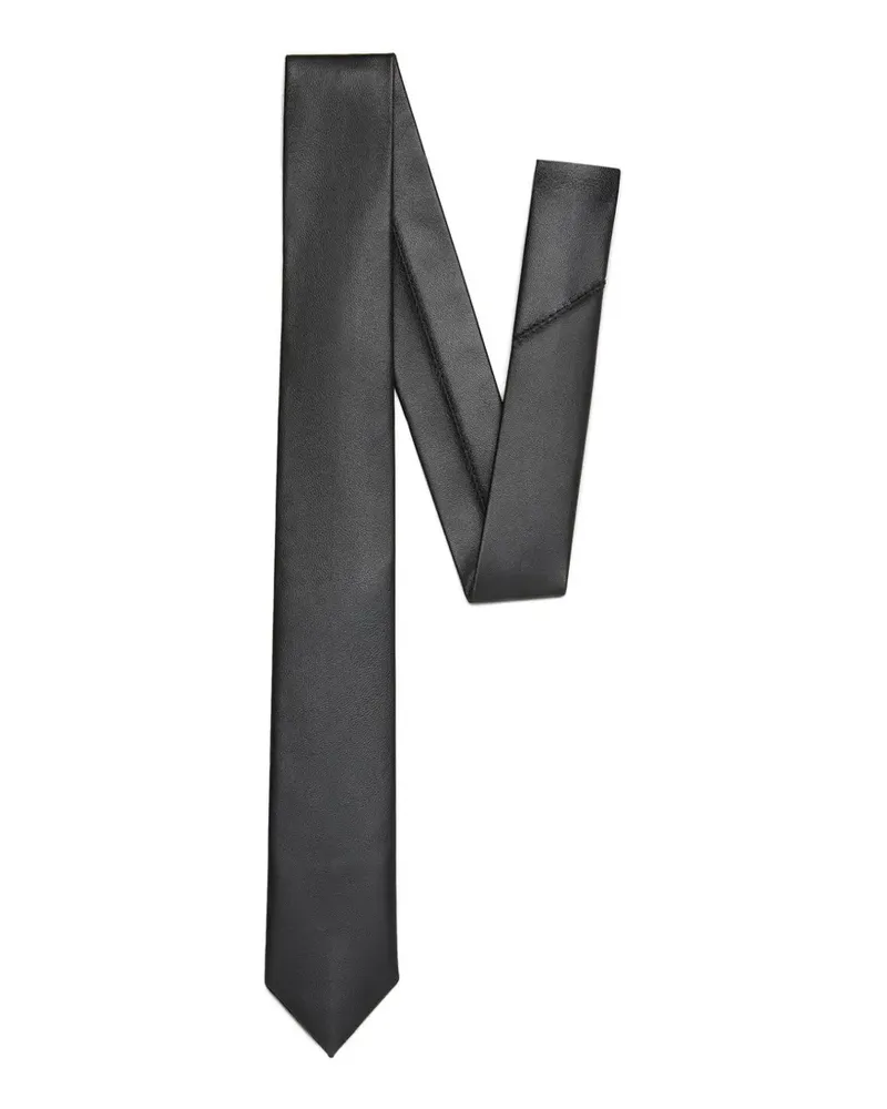 Dsquared2 stitched tie - Schwarz Schwarz