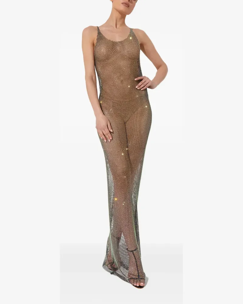 SANTA Brands Sydney crystal-embellishment maxi dress - Schwarz Schwarz