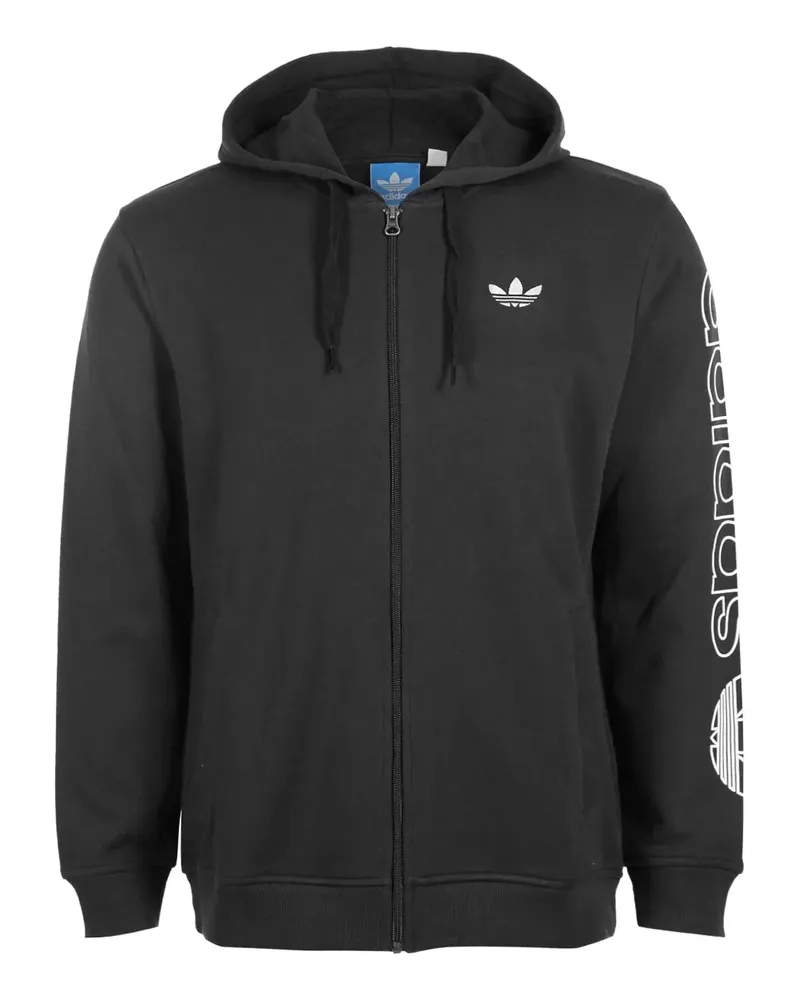 adidas Kapuzenjacke mit Logo - Schwarz Schwarz
