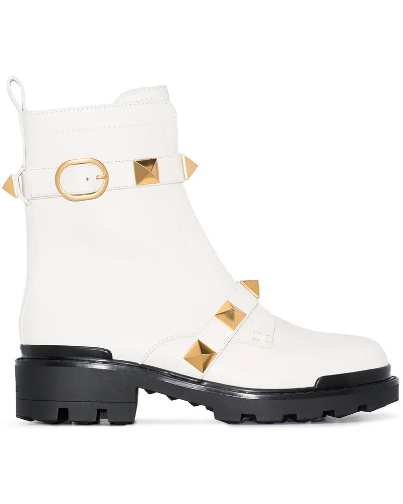 Valentino Garavani Roman Stud Stiefel - Weiß Weiß