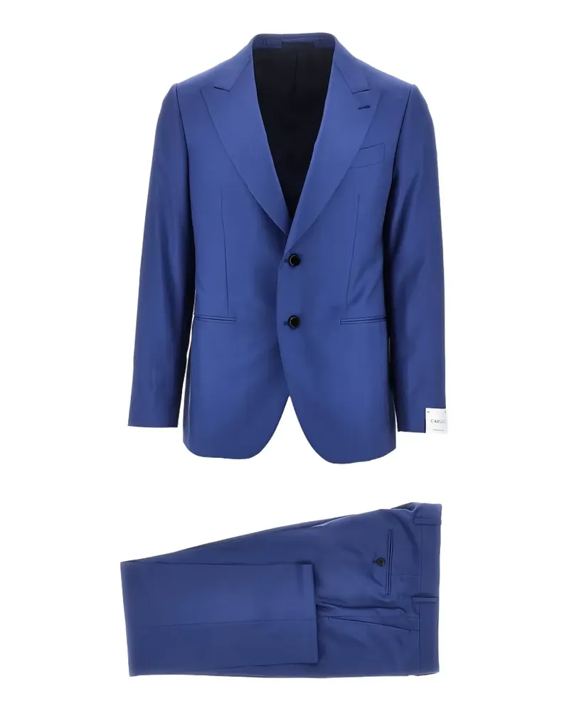 Caruso single-breasted two-piece suit - Blau Blau