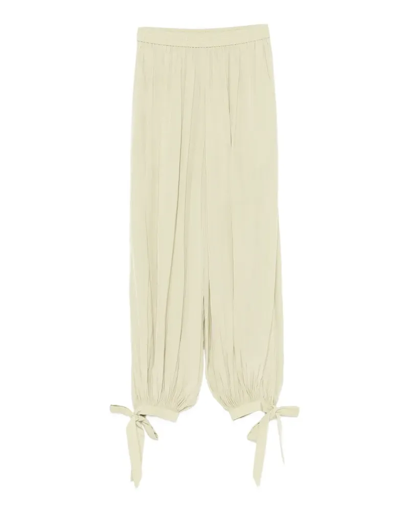 Chloé Satinhose mit Schleifenverschluss - Grün Grün