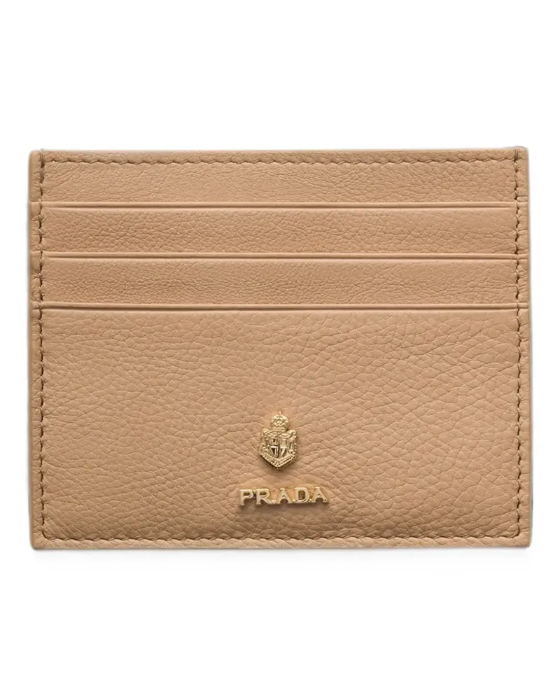 Prada leather card holder - Nude Nude