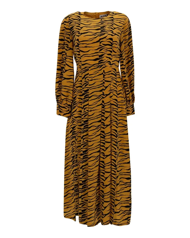RIXO Emma Midikleid mit Print - Gelb Gelb