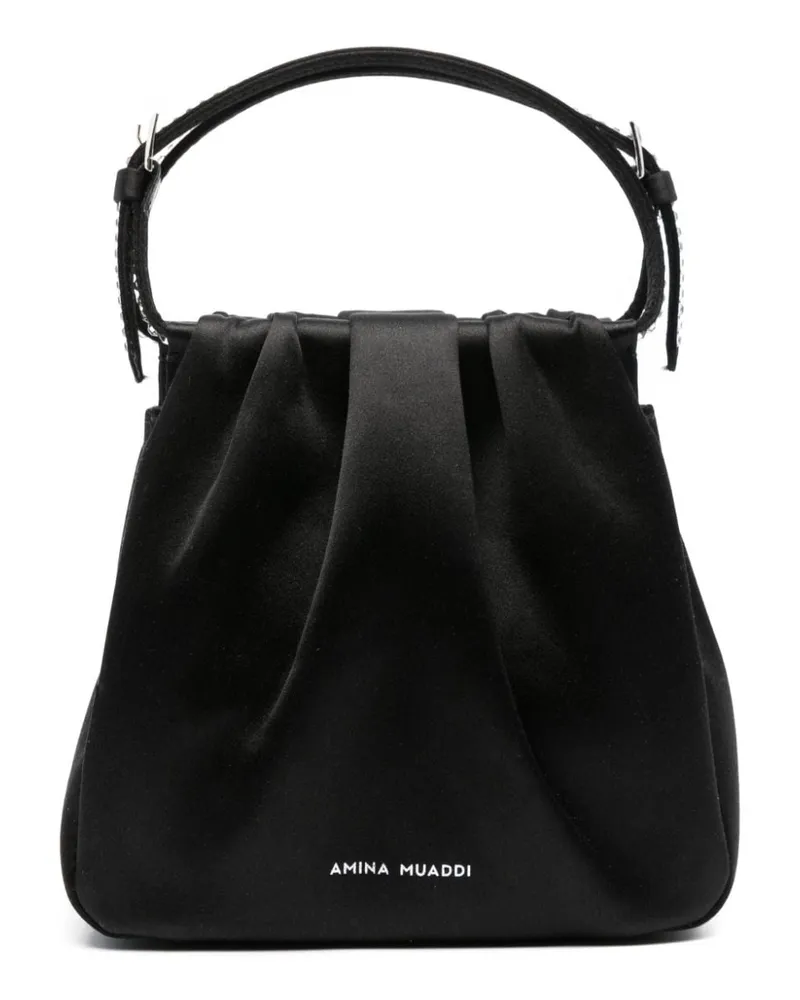 Amina Muaddi Vittoria Mini-Tasche - Schwarz Schwarz