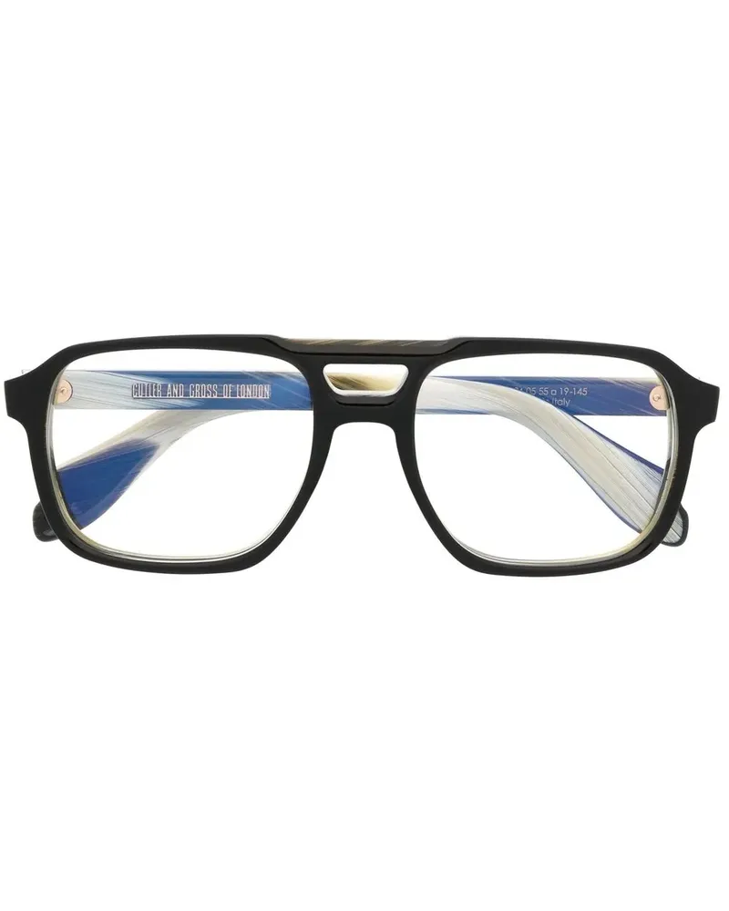 Cutler and Gross Klassische Pilotenbrille - Schwarz Schwarz