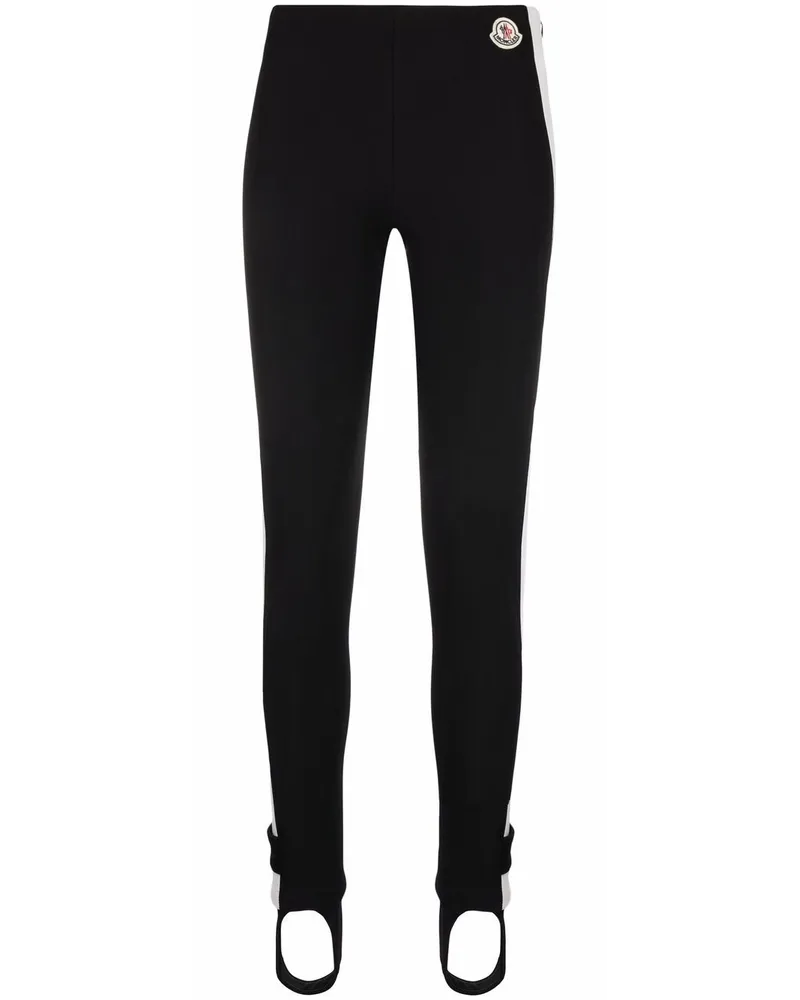 Moncler Leggings mit hohem Bund - Schwarz Schwarz