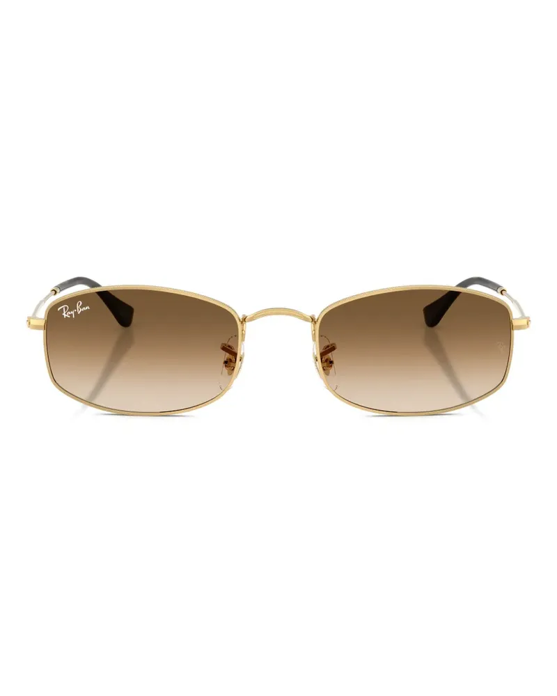 Ray Ban Sonnenbrille mit eckigem Gestell - Gold Gold