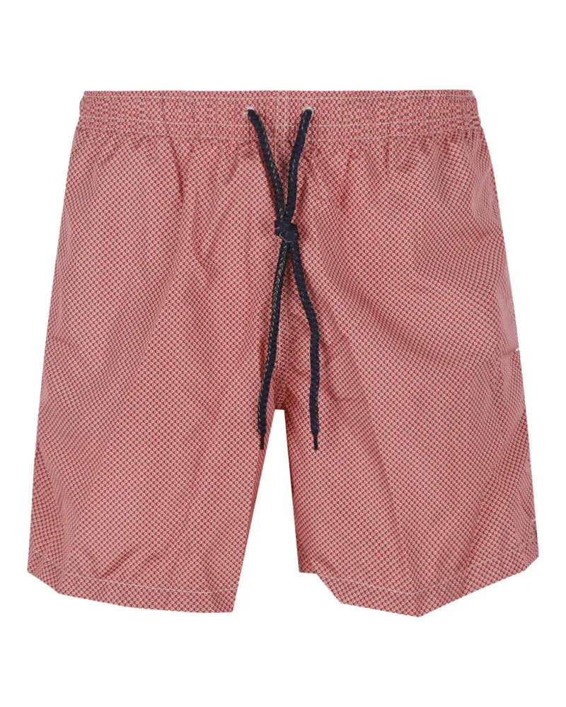 Drumohr  drawstring-patterned swim shorts - Rot Rot