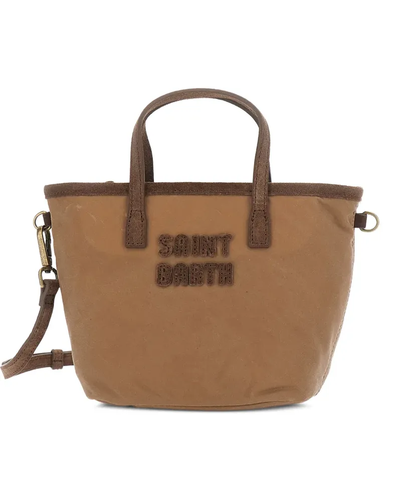 MC2 Saint Barth Mini City Tote Bag mit Logo-Detail - Nude Nude