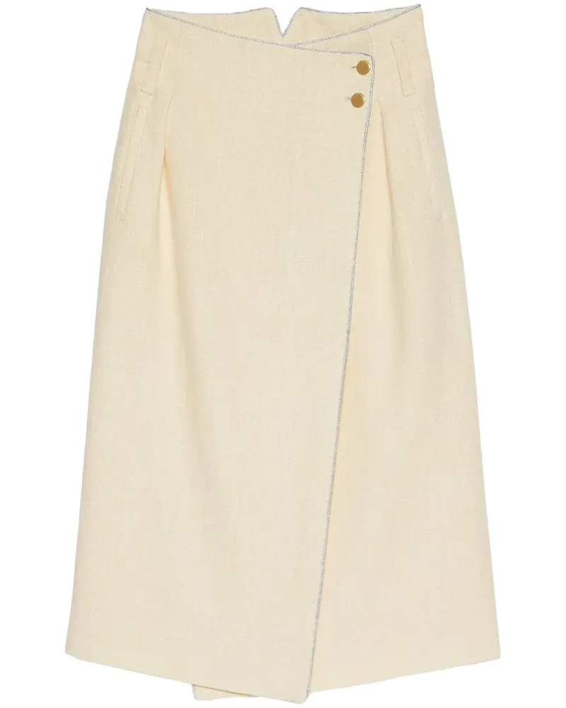 Gucci Asymmetrischer Wickelrock - Nude Nude