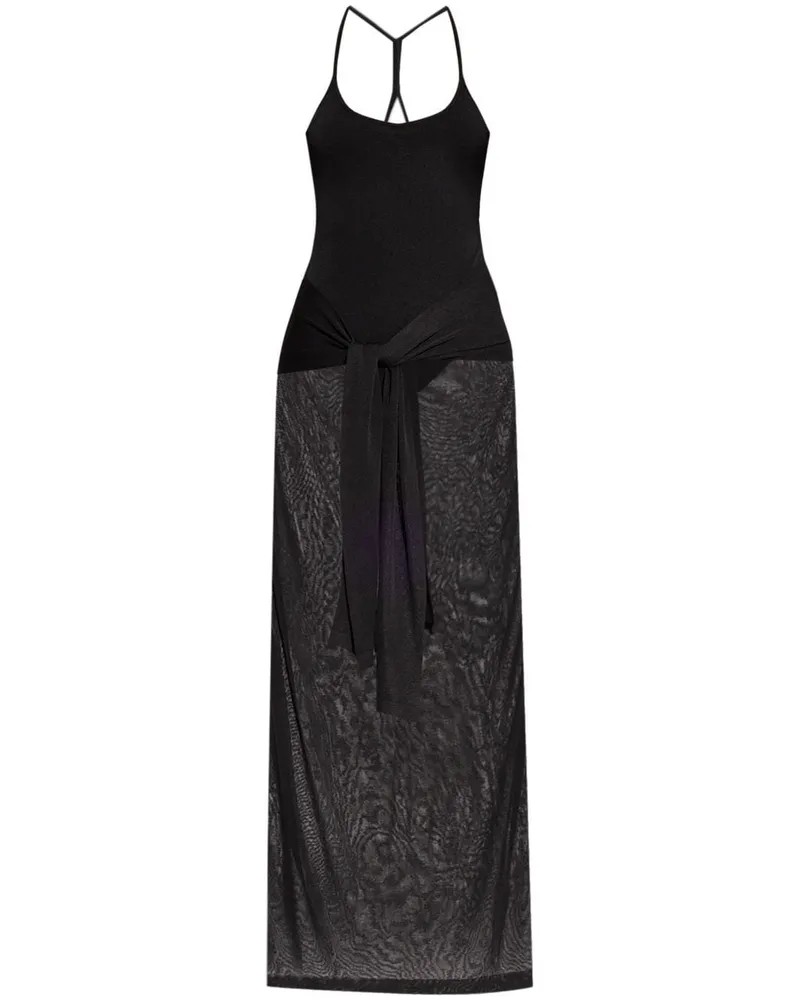 Jacquemus La Robe Nodo Maxikleid - Schwarz Schwarz