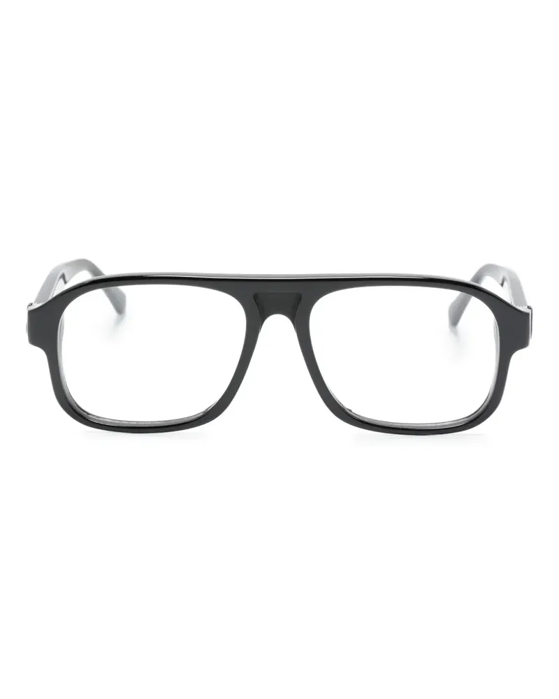 Moncler Eckige ML5198 001 Brille - Schwarz Schwarz