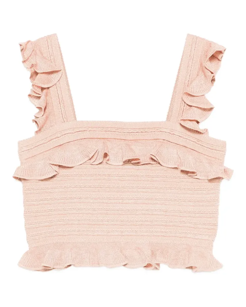 Zimmermann Top mit Rüschen - Rosa Rosa