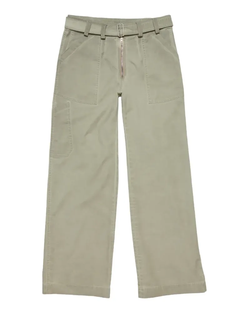 Acne Studios belted wide-leg trousers - Grün Grün