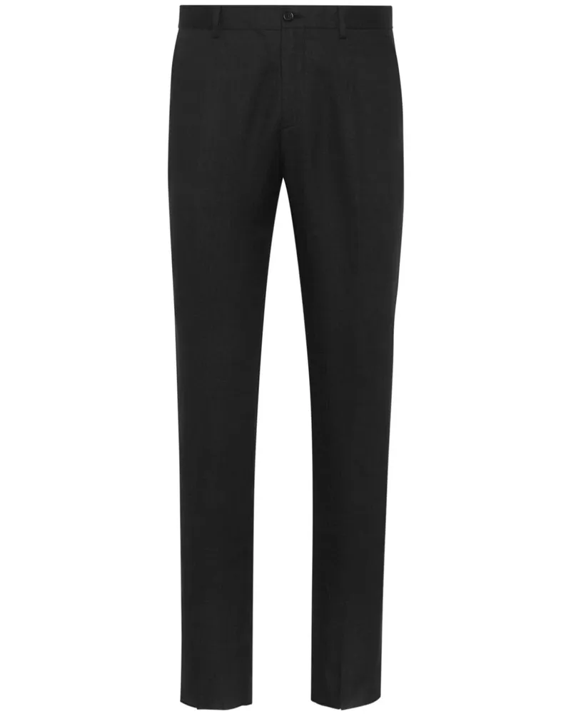 Philipp Plein Klassische Leinenhose Schwarz